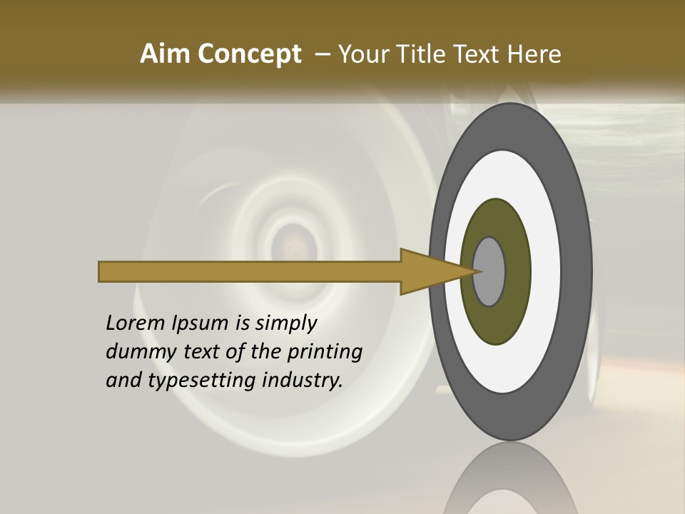 A Car Driving On A Road With A Blurry Background PowerPoint Template