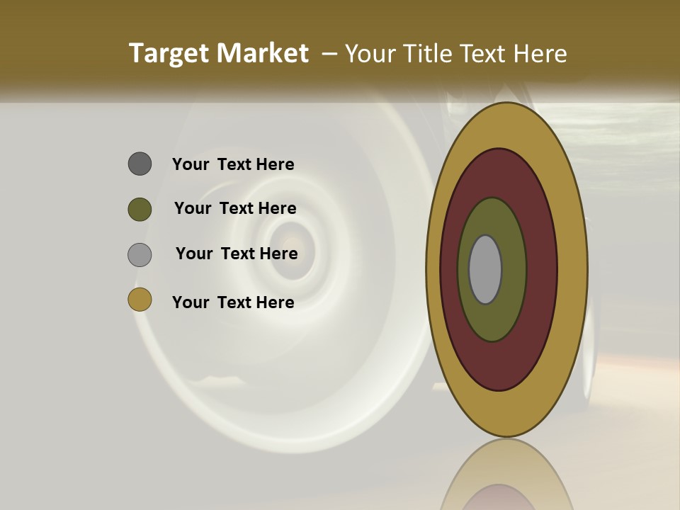 A Car Driving On A Road With A Blurry Background PowerPoint Template