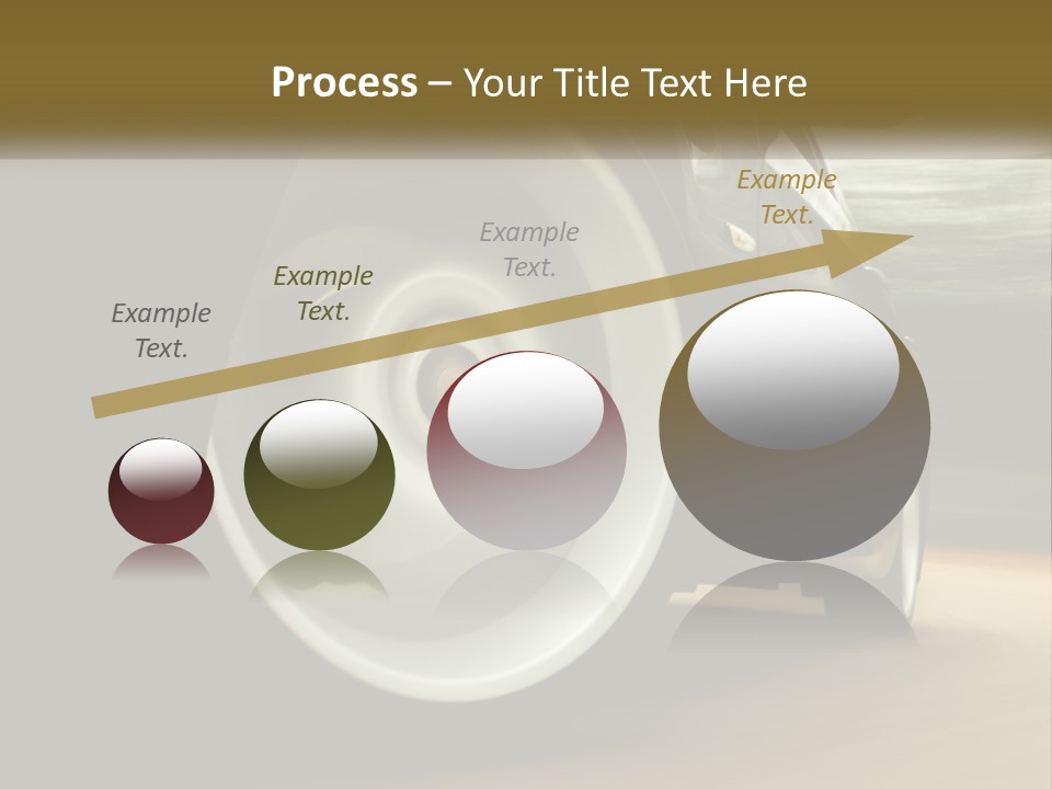 A Car Driving On A Road With A Blurry Background PowerPoint Template