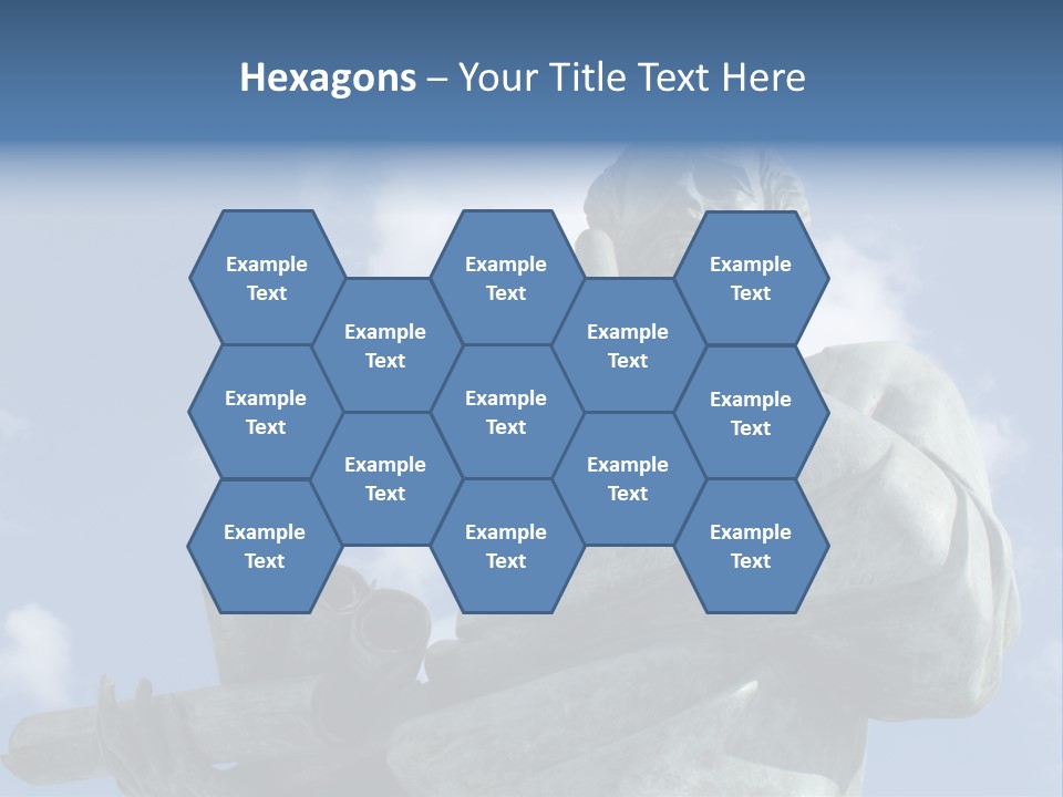 A Statue Of A Man With A Pipe In His Hand PowerPoint Template