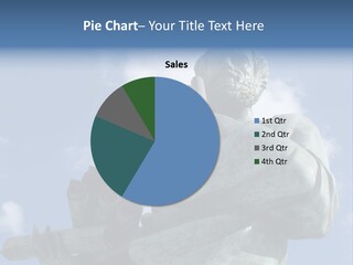 A Statue Of A Man With A Pipe In His Hand PowerPoint Template