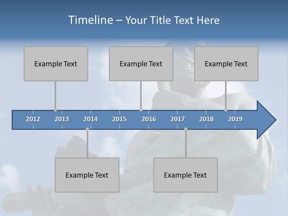 A Statue Of A Man With A Pipe In His Hand PowerPoint Template