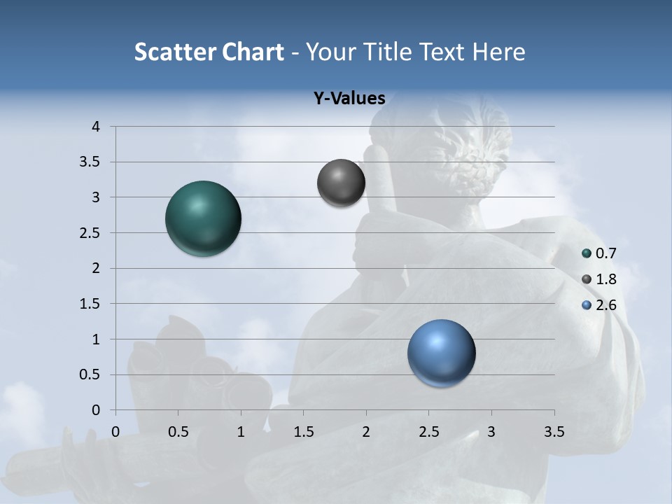 A Statue Of A Man With A Pipe In His Hand PowerPoint Template
