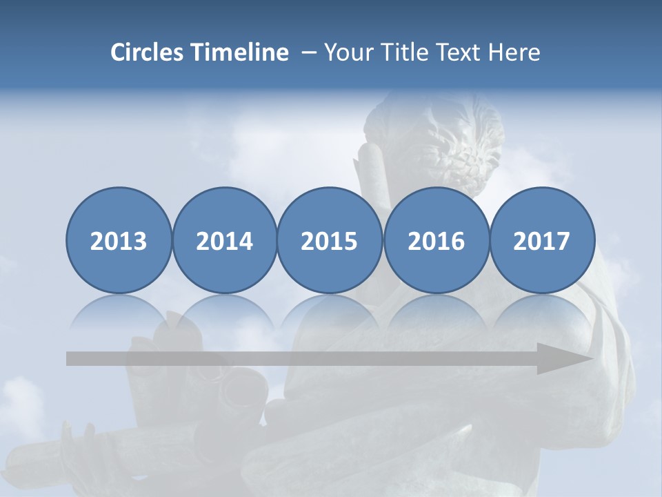 A Statue Of A Man With A Pipe In His Hand PowerPoint Template