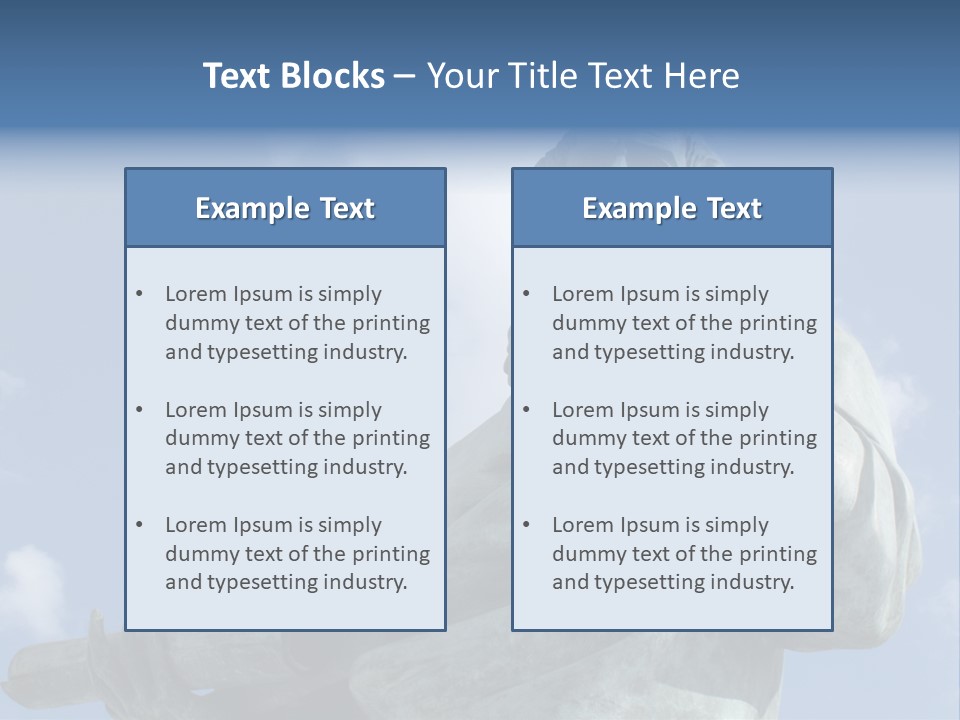 A Statue Of A Man With A Pipe In His Hand PowerPoint Template