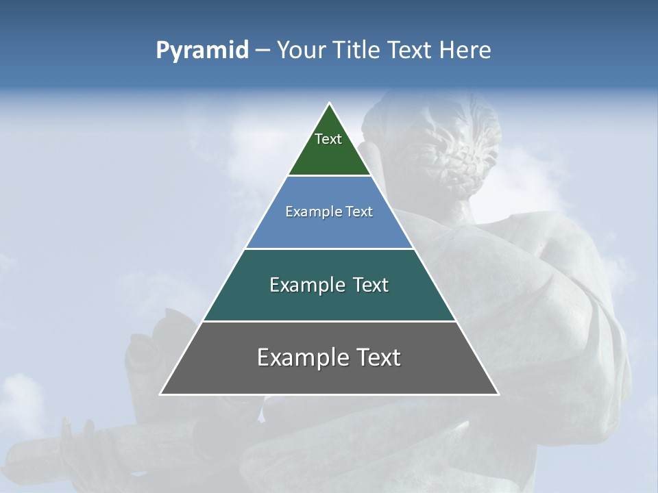 A Statue Of A Man With A Pipe In His Hand PowerPoint Template