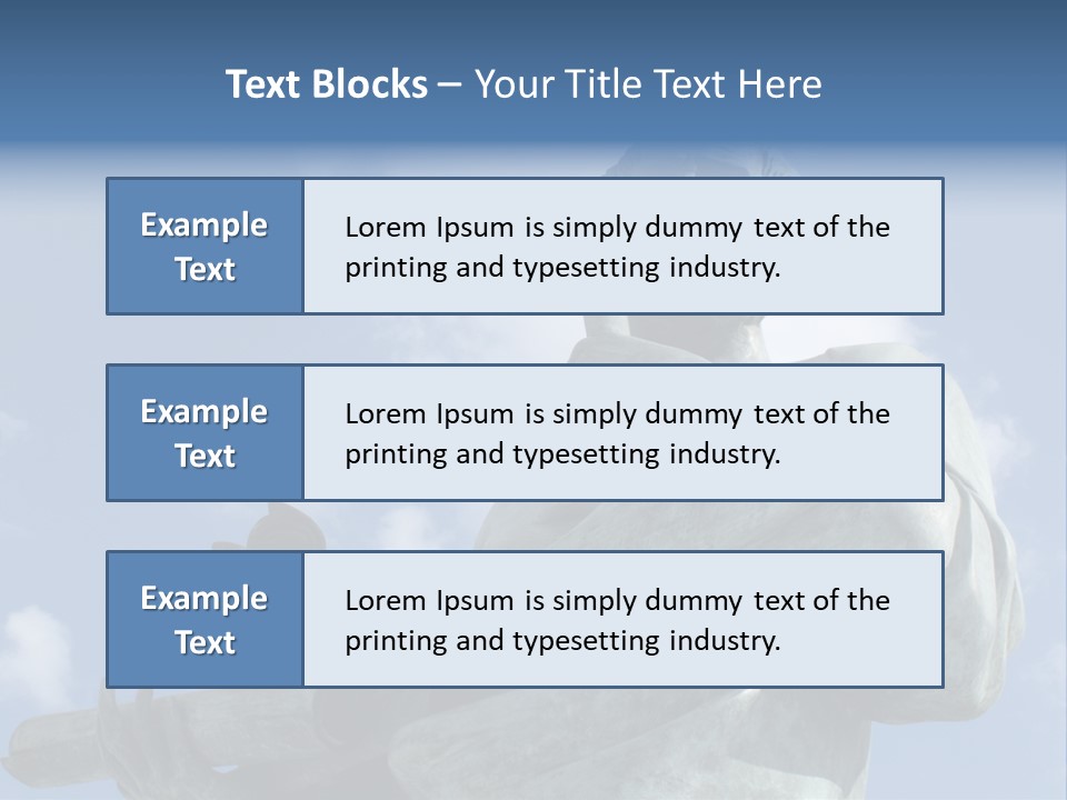 A Statue Of A Man With A Pipe In His Hand PowerPoint Template