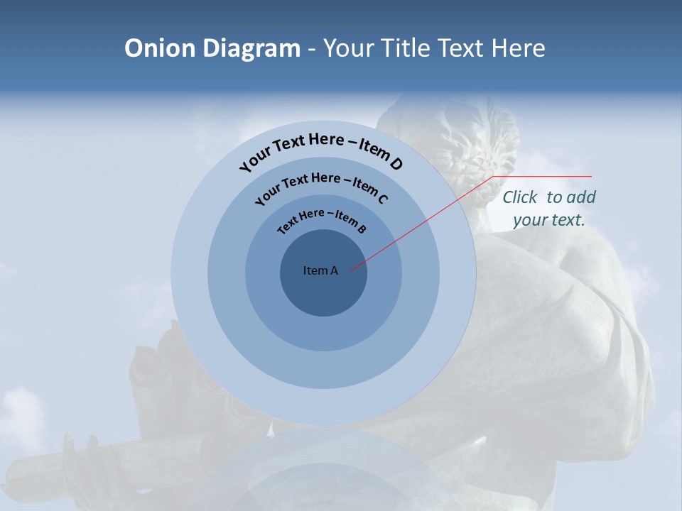 A Statue Of A Man With A Pipe In His Hand PowerPoint Template
