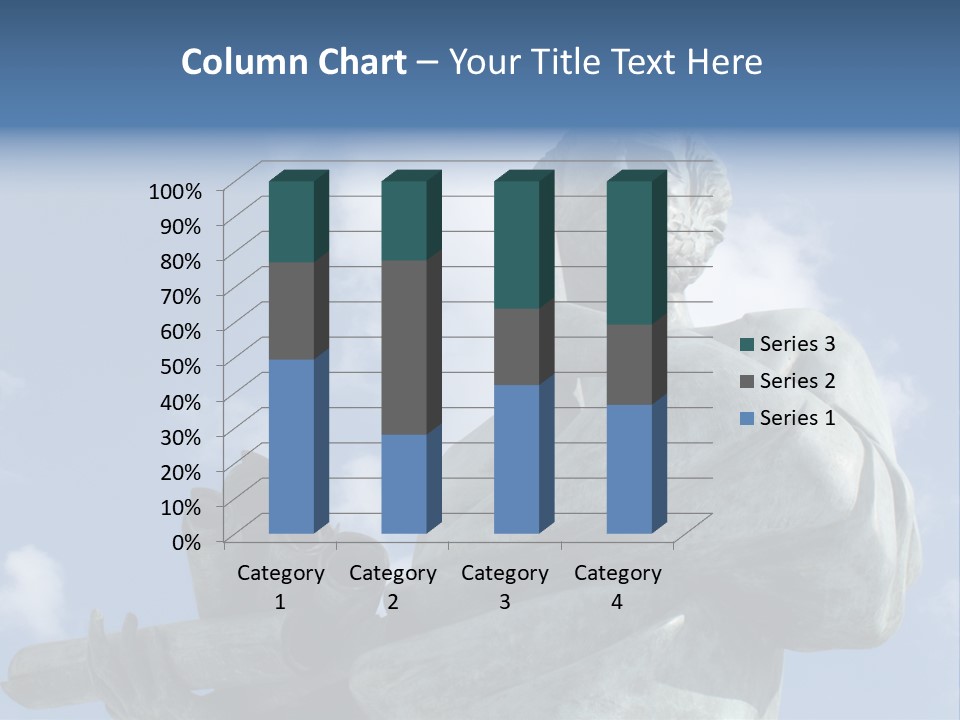 A Statue Of A Man With A Pipe In His Hand PowerPoint Template