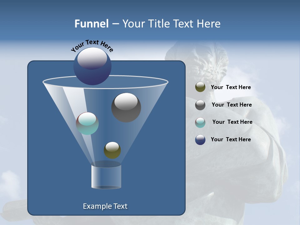 A Statue Of A Man With A Pipe In His Hand PowerPoint Template