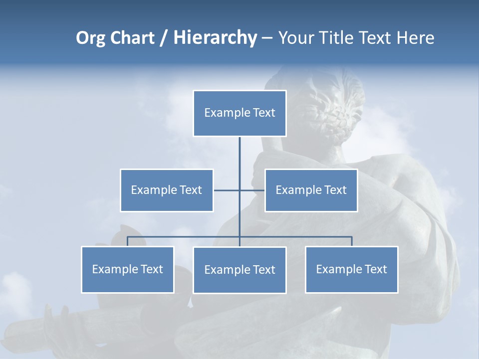 A Statue Of A Man With A Pipe In His Hand PowerPoint Template