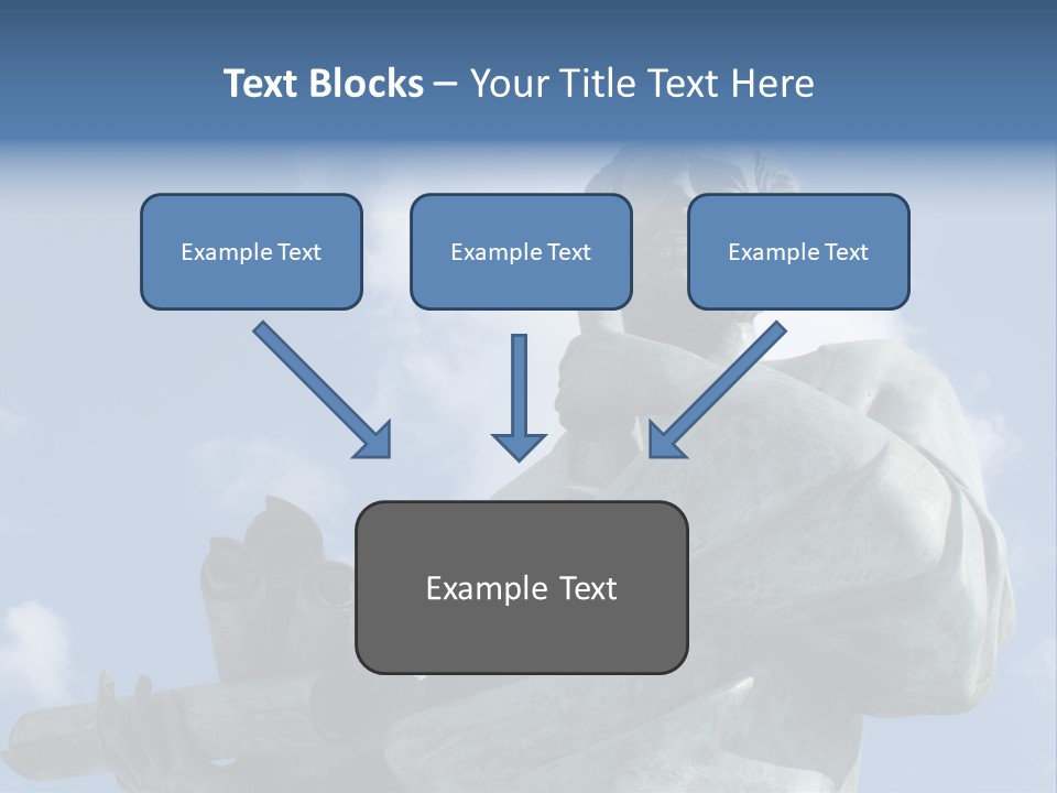 A Statue Of A Man With A Pipe In His Hand PowerPoint Template