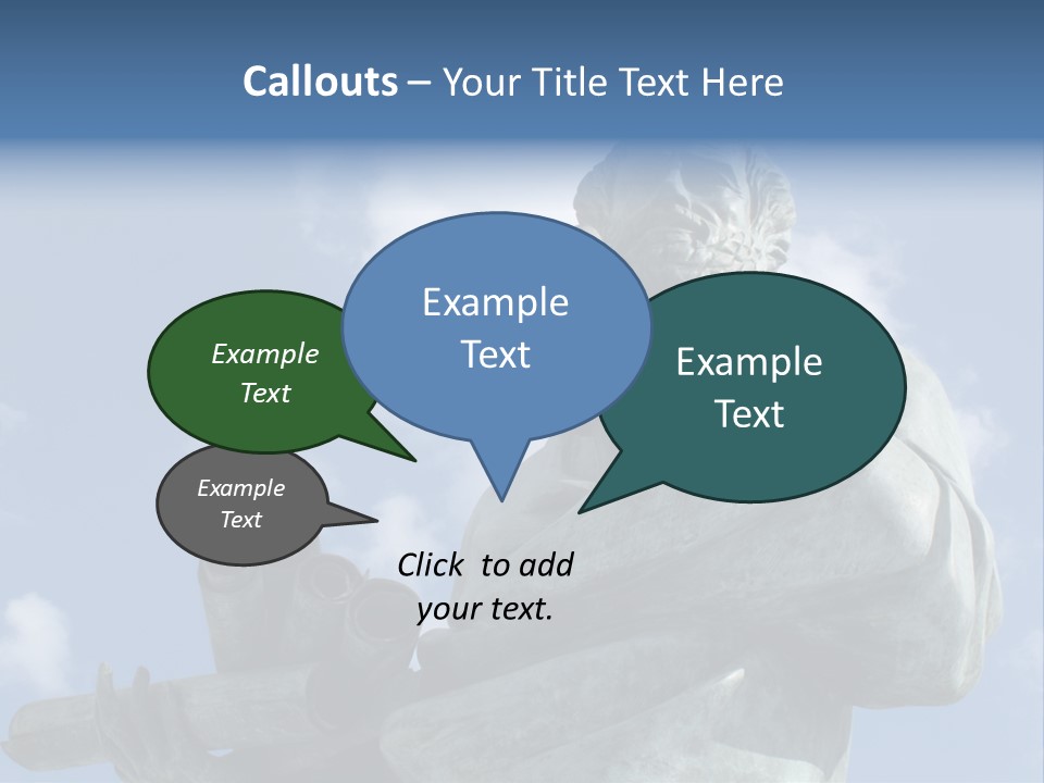 A Statue Of A Man With A Pipe In His Hand PowerPoint Template
