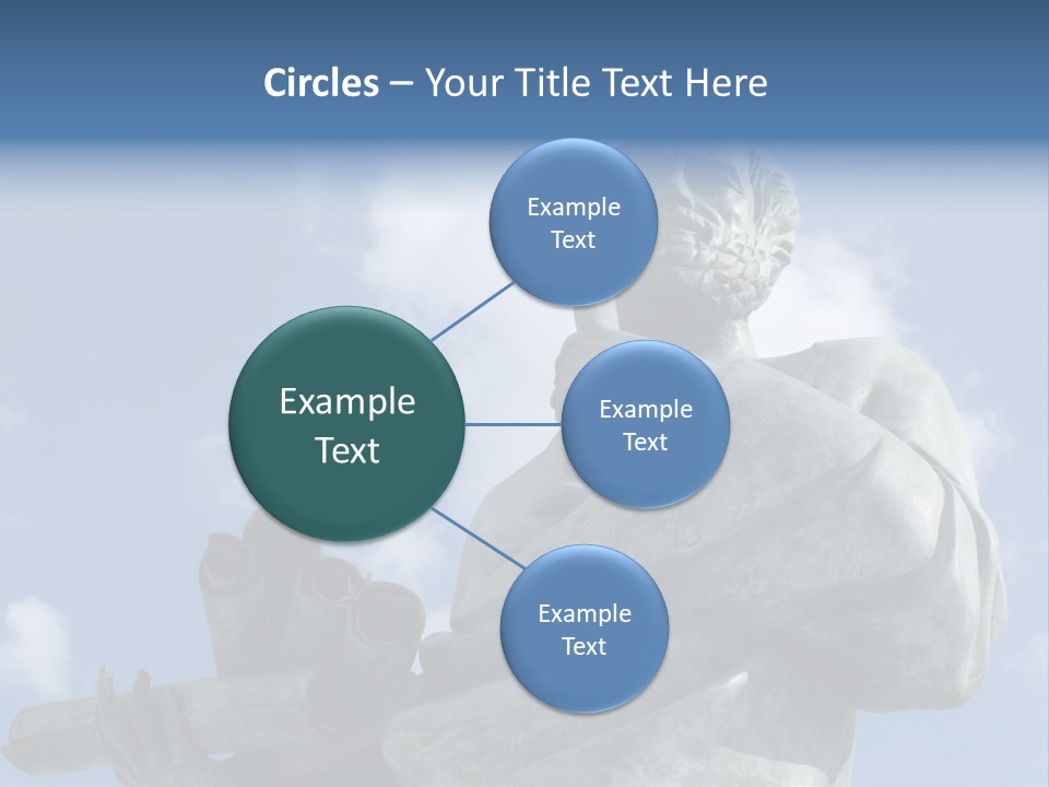 A Statue Of A Man With A Pipe In His Hand PowerPoint Template
