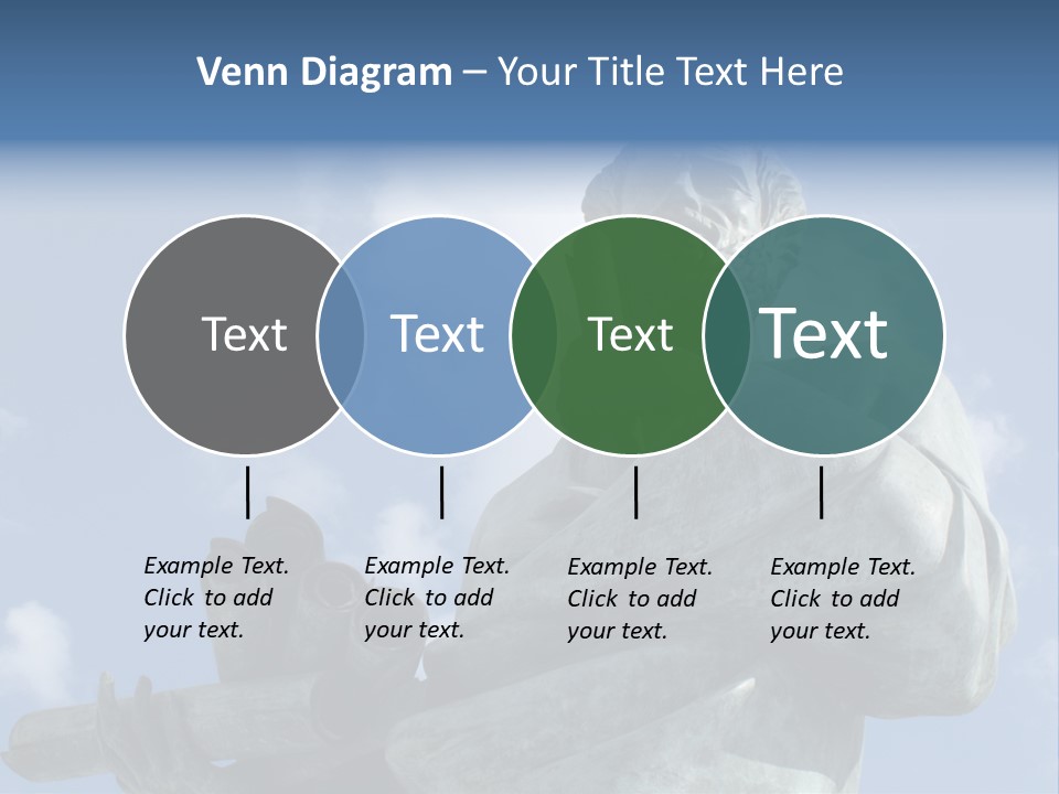 A Statue Of A Man With A Pipe In His Hand PowerPoint Template