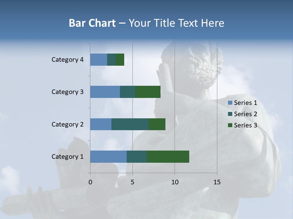 A Statue Of A Man With A Pipe In His Hand PowerPoint Template