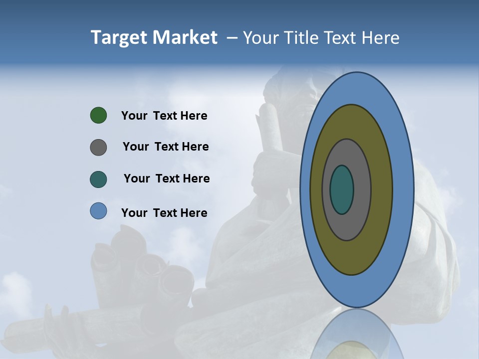 A Statue Of A Man With A Pipe In His Hand PowerPoint Template