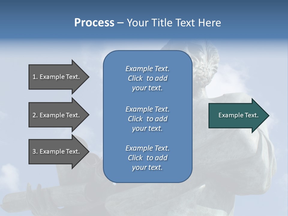 A Statue Of A Man With A Pipe In His Hand PowerPoint Template
