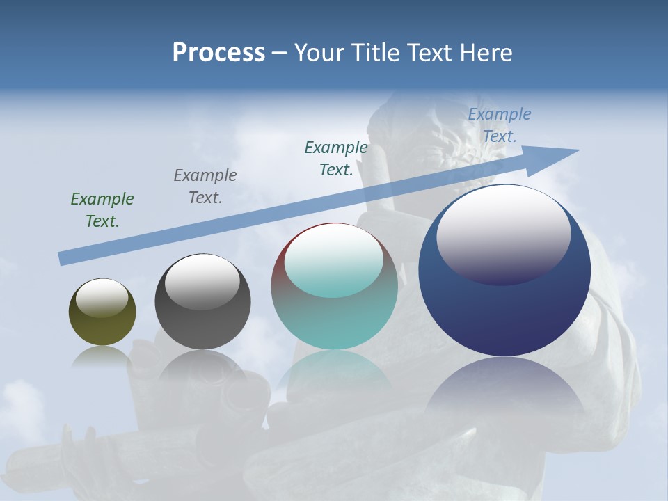 A Statue Of A Man With A Pipe In His Hand PowerPoint Template