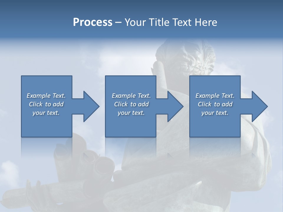 A Statue Of A Man With A Pipe In His Hand PowerPoint Template