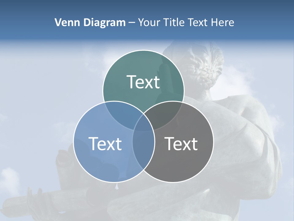 A Statue Of A Man With A Pipe In His Hand PowerPoint Template