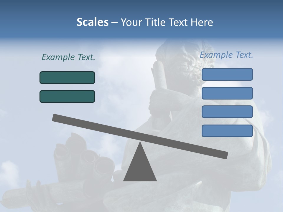 A Statue Of A Man With A Pipe In His Hand PowerPoint Template