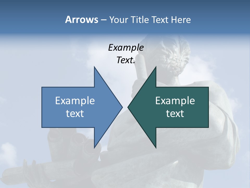 A Statue Of A Man With A Pipe In His Hand PowerPoint Template