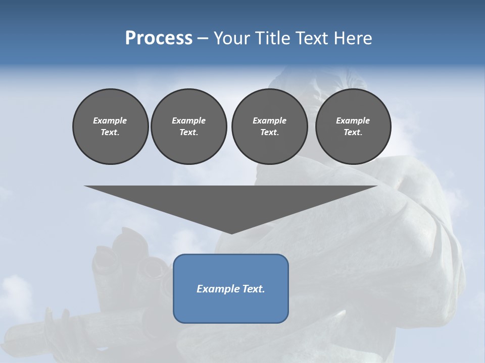 A Statue Of A Man With A Pipe In His Hand PowerPoint Template