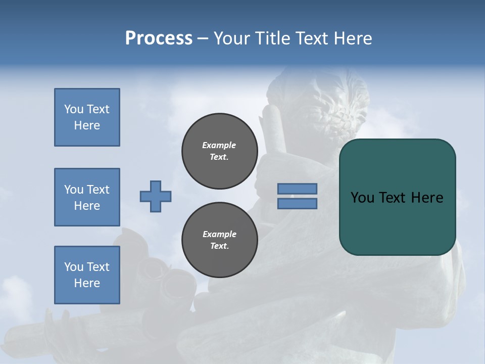 A Statue Of A Man With A Pipe In His Hand PowerPoint Template
