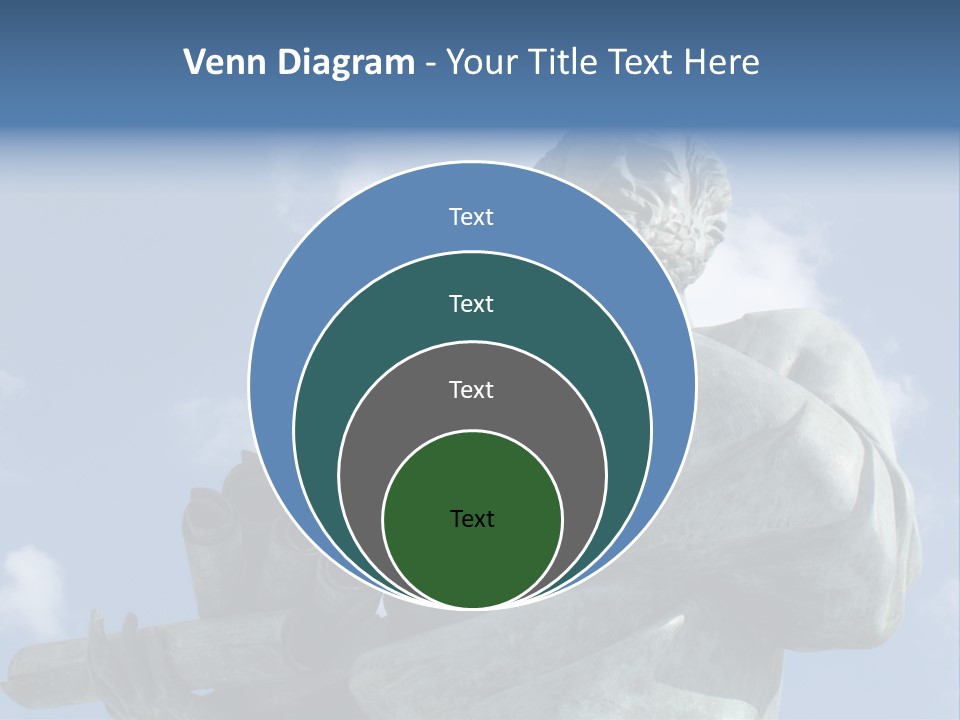 A Statue Of A Man With A Pipe In His Hand PowerPoint Template
