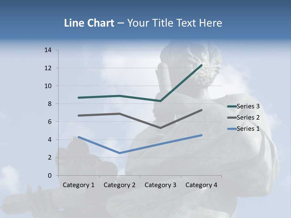 A Statue Of A Man With A Pipe In His Hand PowerPoint Template