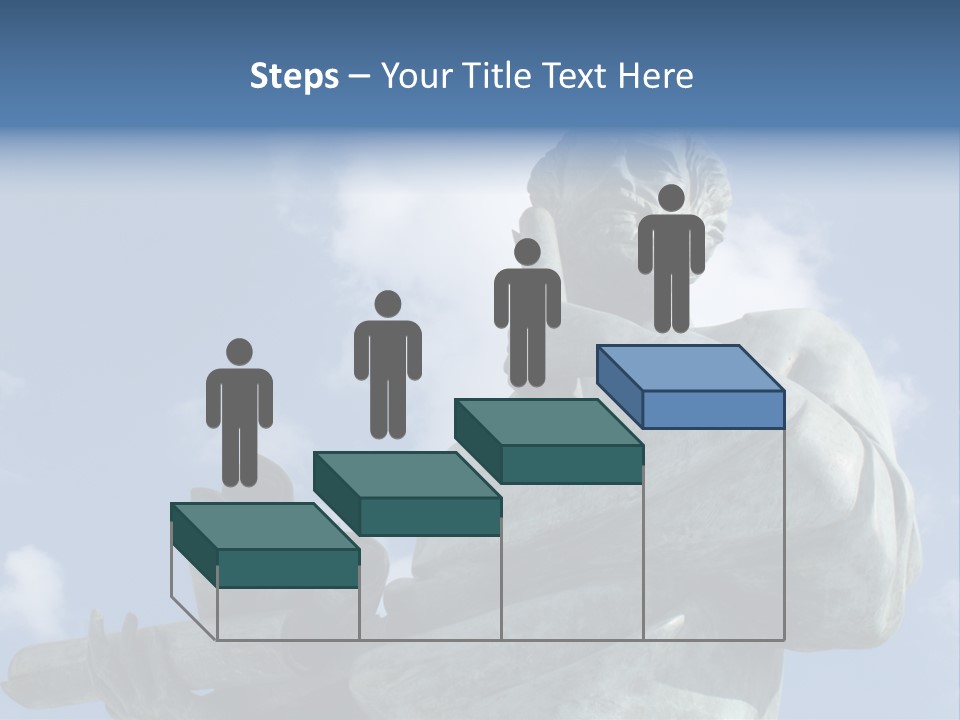 A Statue Of A Man With A Pipe In His Hand PowerPoint Template