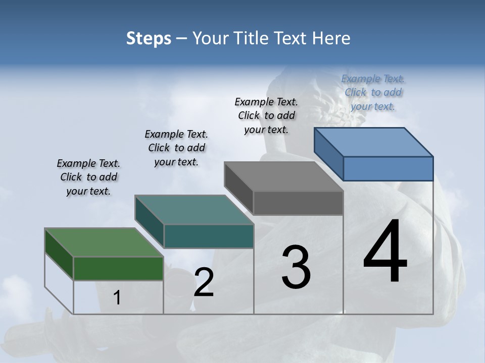 A Statue Of A Man With A Pipe In His Hand PowerPoint Template