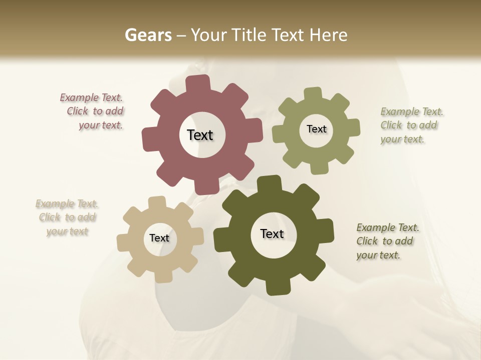 A Woman Is Looking Up At The Sky PowerPoint Template