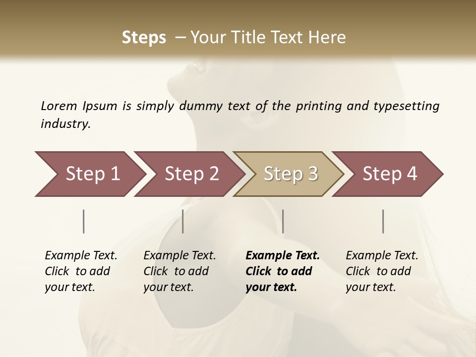 A Woman Is Looking Up At The Sky PowerPoint Template