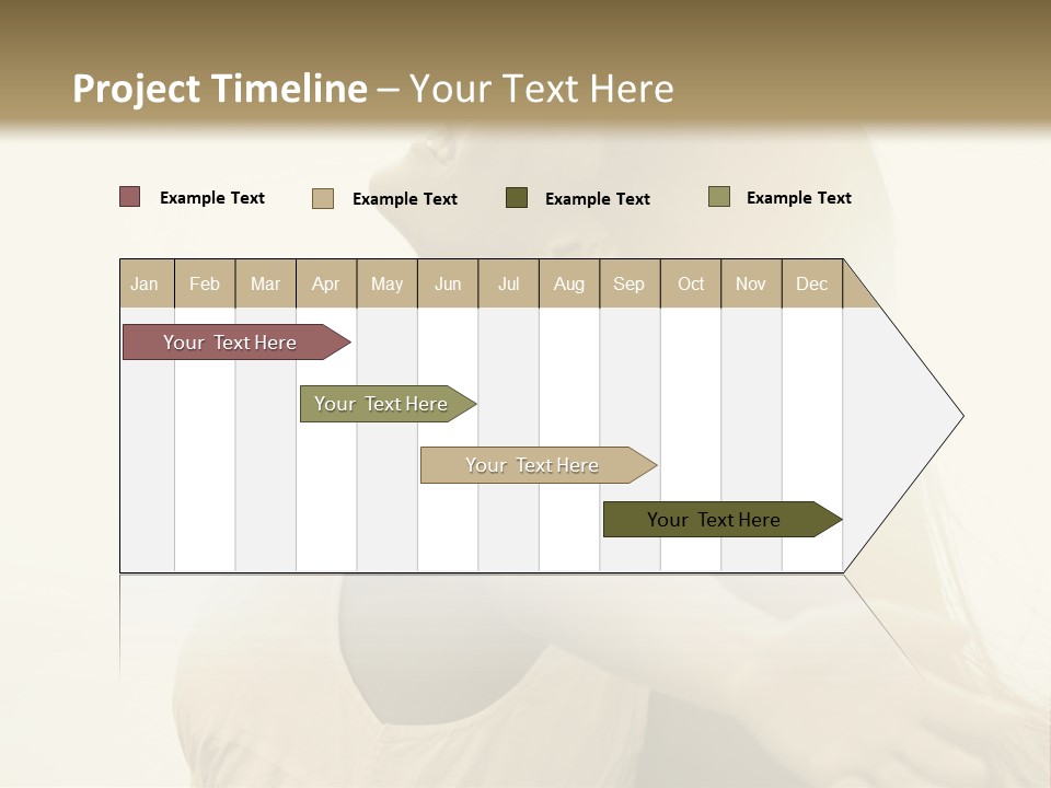 A Woman Is Looking Up At The Sky PowerPoint Template