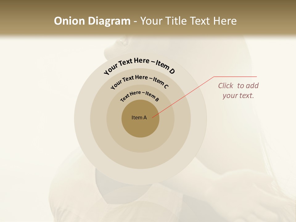 A Woman Is Looking Up At The Sky PowerPoint Template
