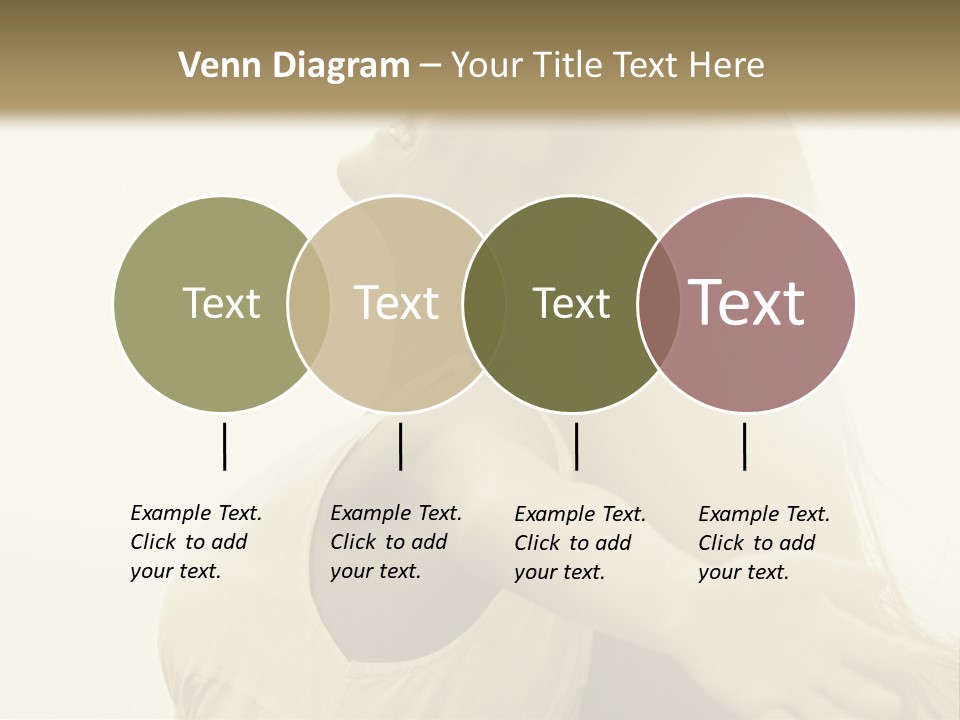 A Woman Is Looking Up At The Sky PowerPoint Template