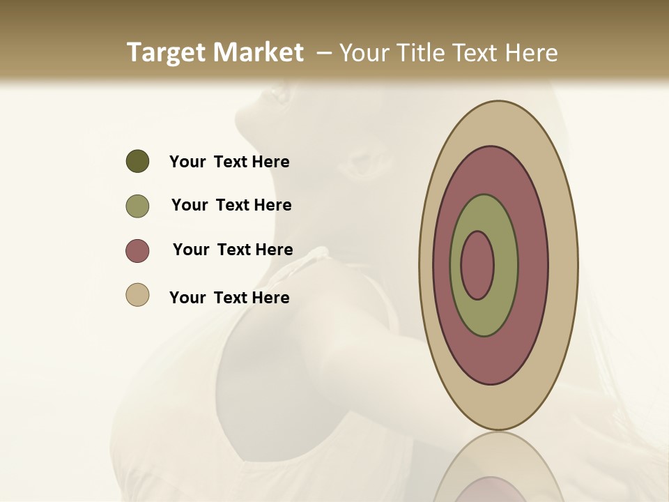 A Woman Is Looking Up At The Sky PowerPoint Template