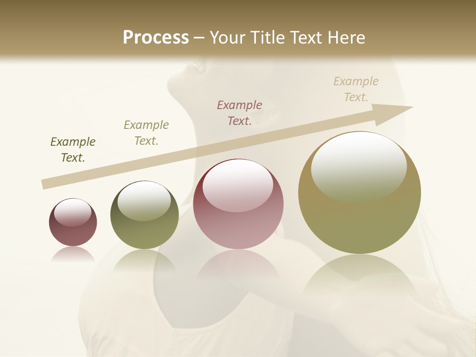 A Woman Is Looking Up At The Sky PowerPoint Template