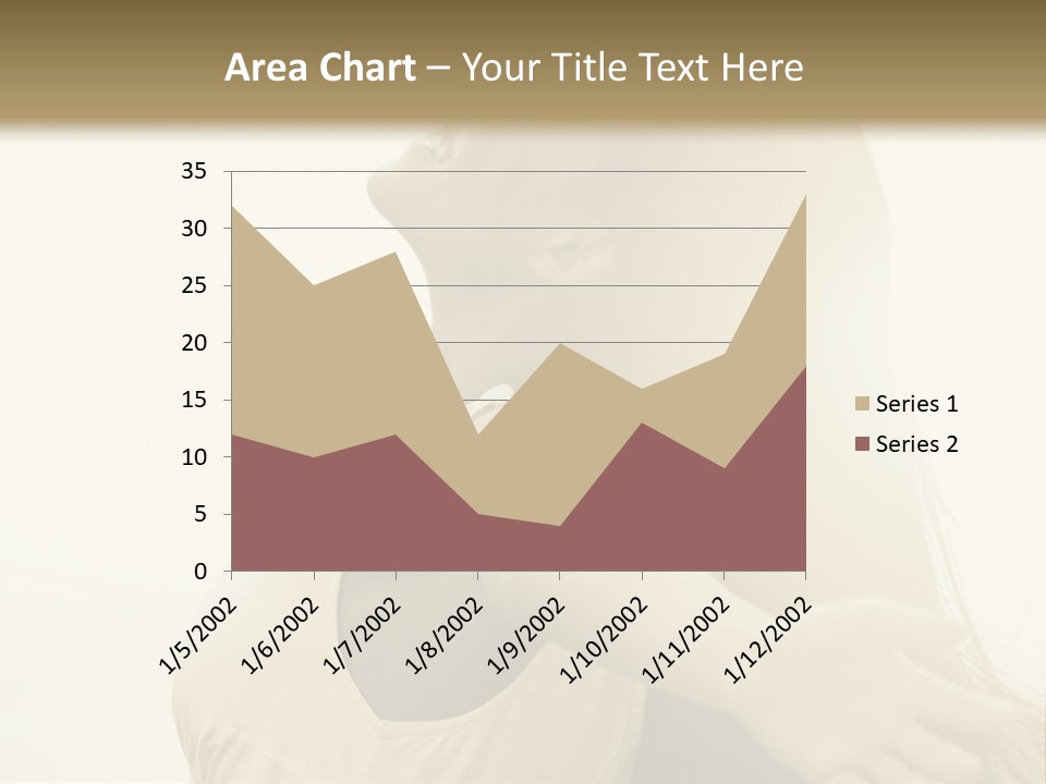 A Woman Is Looking Up At The Sky PowerPoint Template