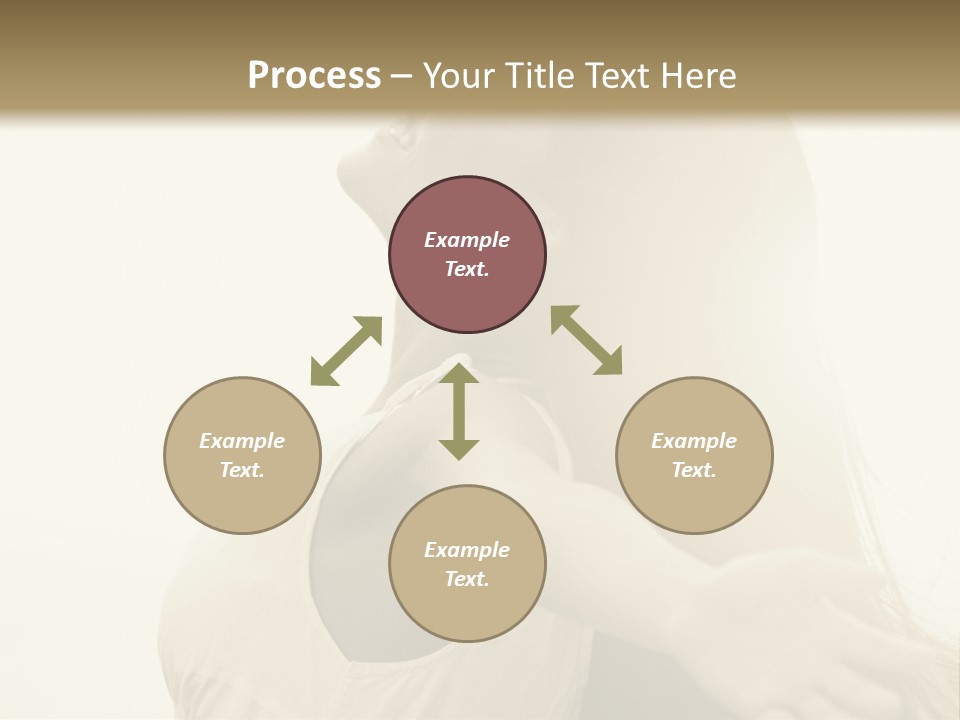 A Woman Is Looking Up At The Sky PowerPoint Template