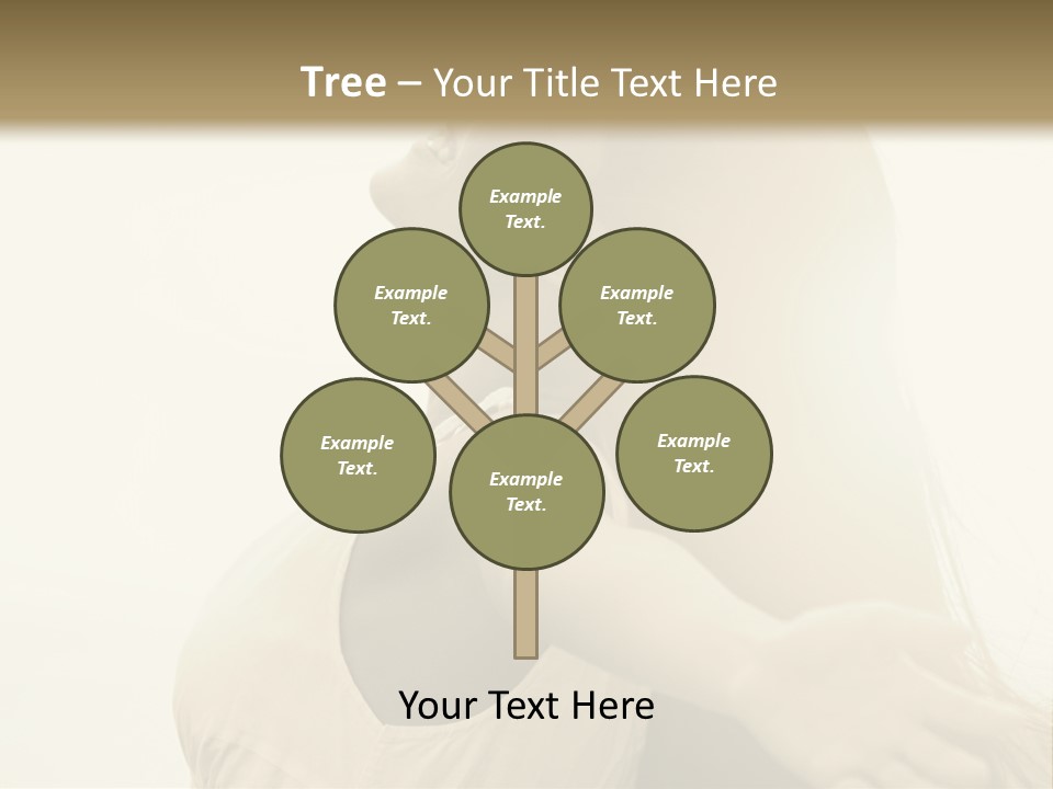 A Woman Is Looking Up At The Sky PowerPoint Template