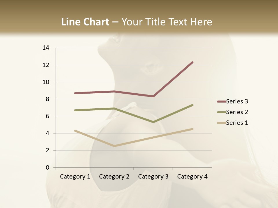 A Woman Is Looking Up At The Sky PowerPoint Template