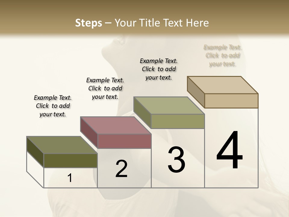 A Woman Is Looking Up At The Sky PowerPoint Template