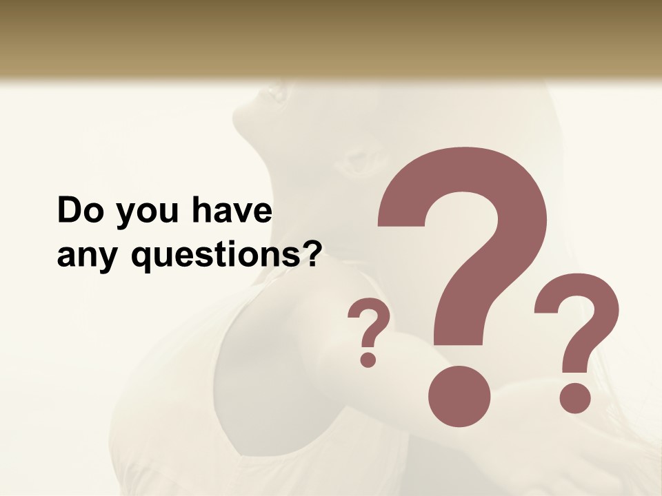 A Woman Is Looking Up At The Sky PowerPoint Template