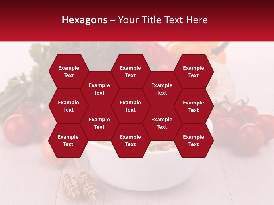 A White Bowl Filled With Food Next To Vegetables PowerPoint Template