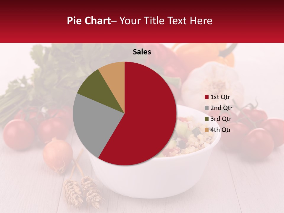 A White Bowl Filled With Food Next To Vegetables PowerPoint Template
