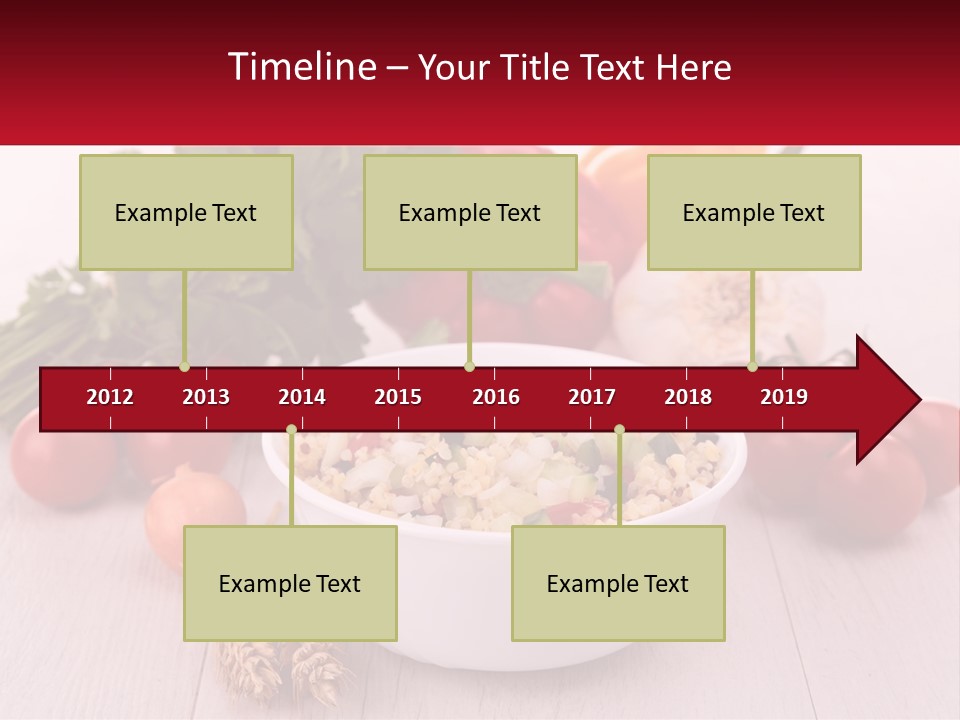 A White Bowl Filled With Food Next To Vegetables PowerPoint Template