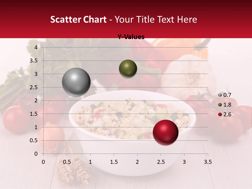 A White Bowl Filled With Food Next To Vegetables PowerPoint Template